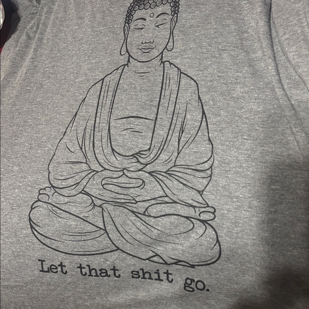 Gray V-Neck Short Sleeve Tee